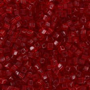 Miyuki square - cubes 1.8mm - Transparent red SB18-141
